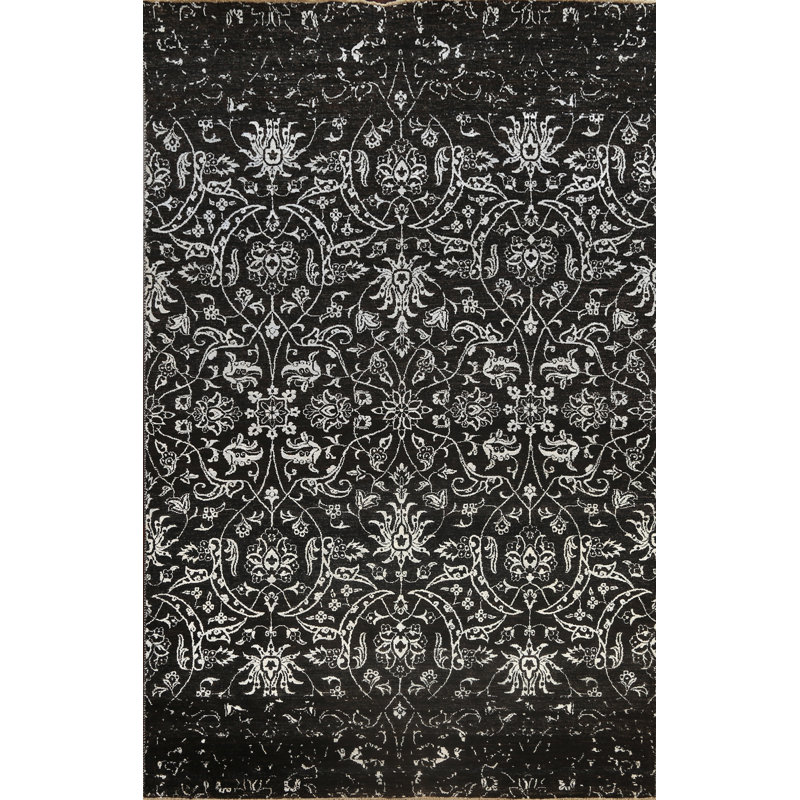 Tapis damassé végétal de style damassé Versace