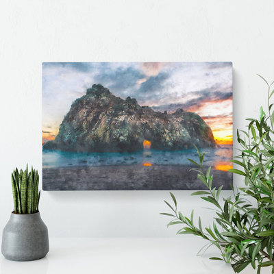 Island Beach - Wrapped Canvas Painting