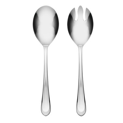 Hampton Forge Alessi Mirror 2 Piece Everyday Salad Servers Set