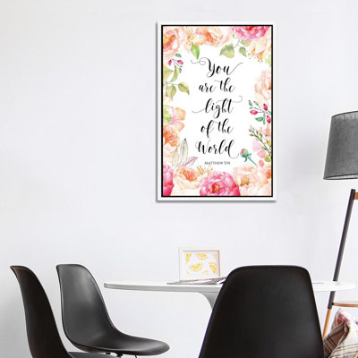 You Are The Light Of The World, Matthew 5:14 - Print on Canvas