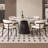 Retro Modern Microlite Round Dining Table Set-124368278-124368279