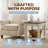  Tate Farmhouse Wood End Table with Shelf, Weathered Brown and Cream