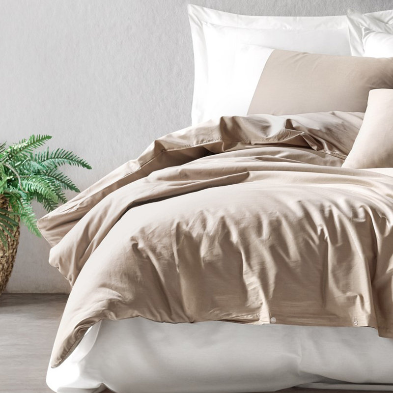 DUVET COVER Cotton Sateen Duvet Cover, King Duvet Cover + 1 Sheet + 2 Pillow Cases