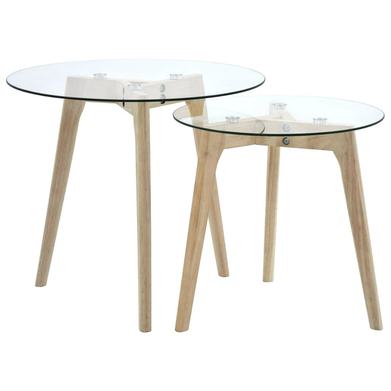 Jeffries Glass Top Nesting Tables