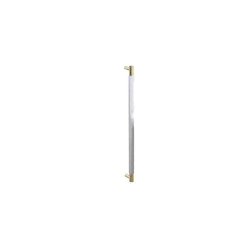 Poignée d'électroménager 18 po Emtek, Chrome poli / laiton satiné