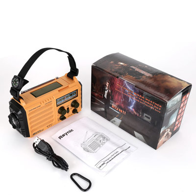 Weather Radio, 5000Mah/18500Mwh NOAA Weather Radio, Solar Hand Crank Emergency Radio With AM/FM/SW/NOAA Weather Alert, Flashlight, Reading Lamp, Cell -  BEACHWATER POOL & SPA, LLC, B07TXL4XJP
