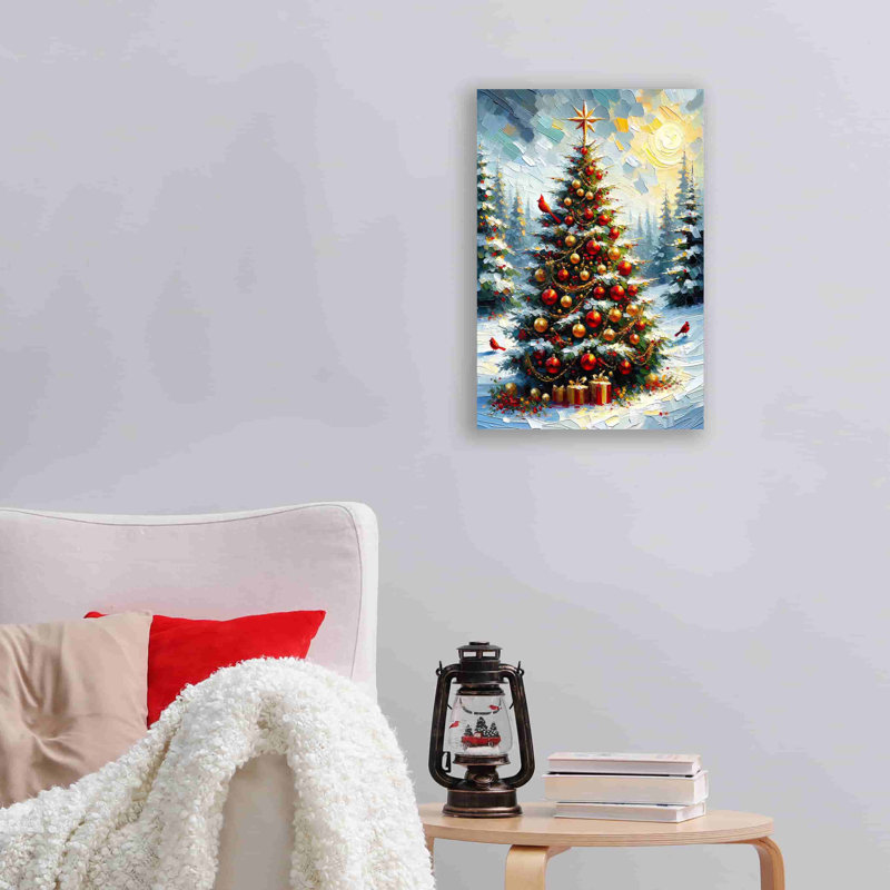 Yuletide Glow - impression sur toile tendue, H 24 po x l 16 po x P 1,5 po