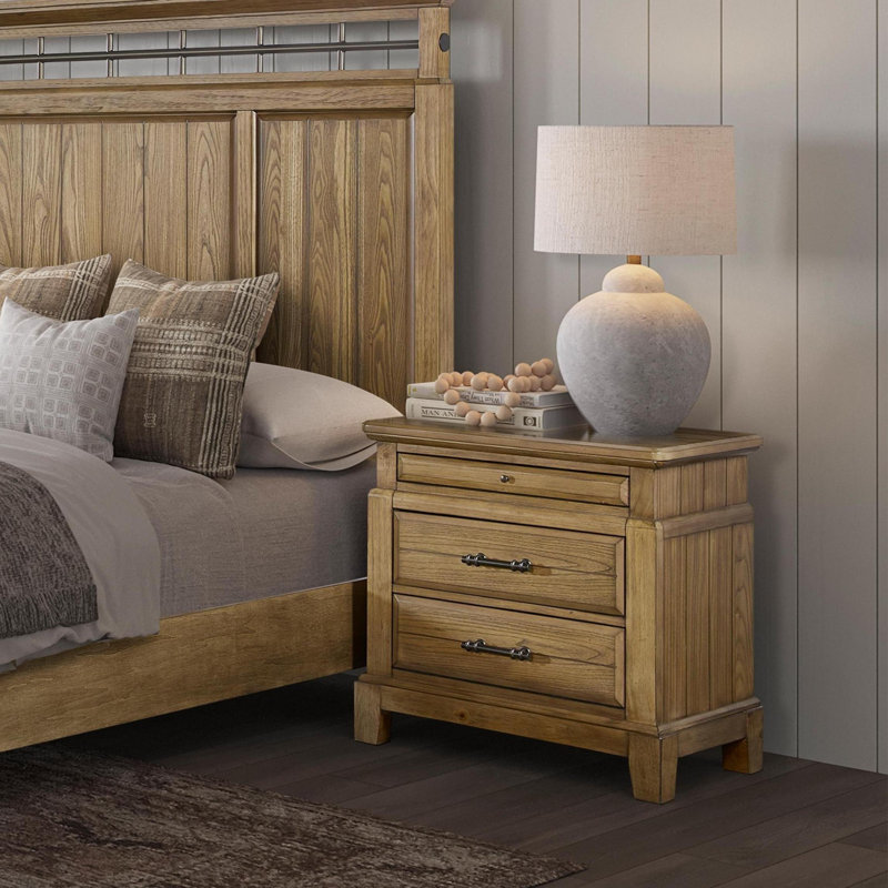 Drawer Nightstand, Caramel