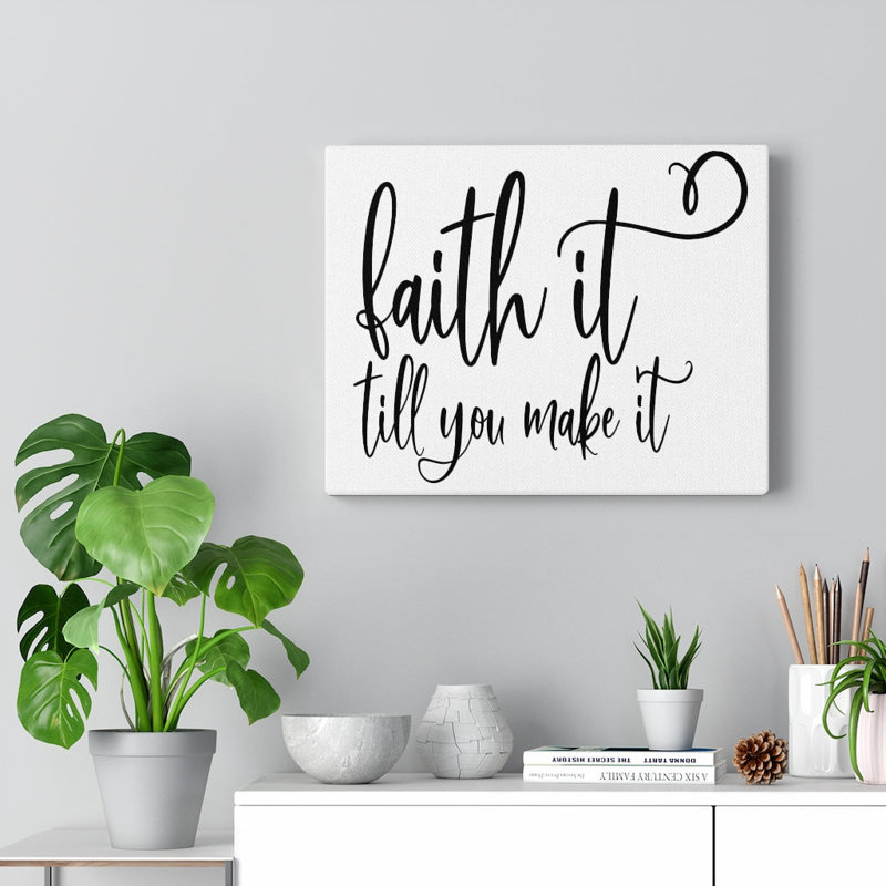 Light It Till - Wrapped Canvas Print, 61cm H x 76cm W