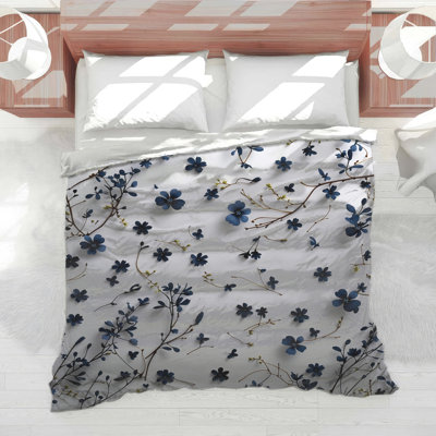 Édredon floral de style scandinave