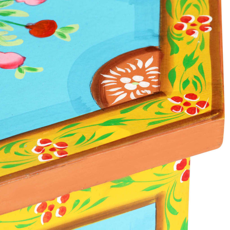 Annetta Solid Wood Pedestal End Table