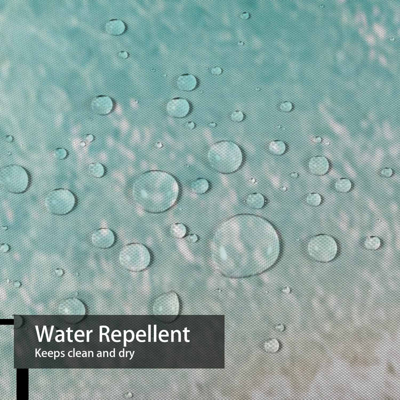 Rideau de douche à 12 crochets Beach Ocean, L 72 po x l 84 po
