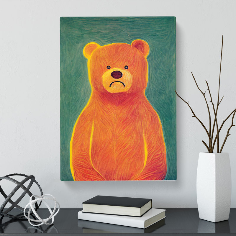 Teddy Bear - Wrapped Canvas, 60cm H x 40cm W x 3cm D