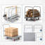 Chariot plateforme 2 en 1 robuste - Chariot à plat en acier d'une capacité de 2 500 lb avec 4 rampes amovibles - Chariot à panneau pliant de 36 po x 24 po avec roues pivotantes de 6 po - Chariot de manutention industriel pour entrepôt