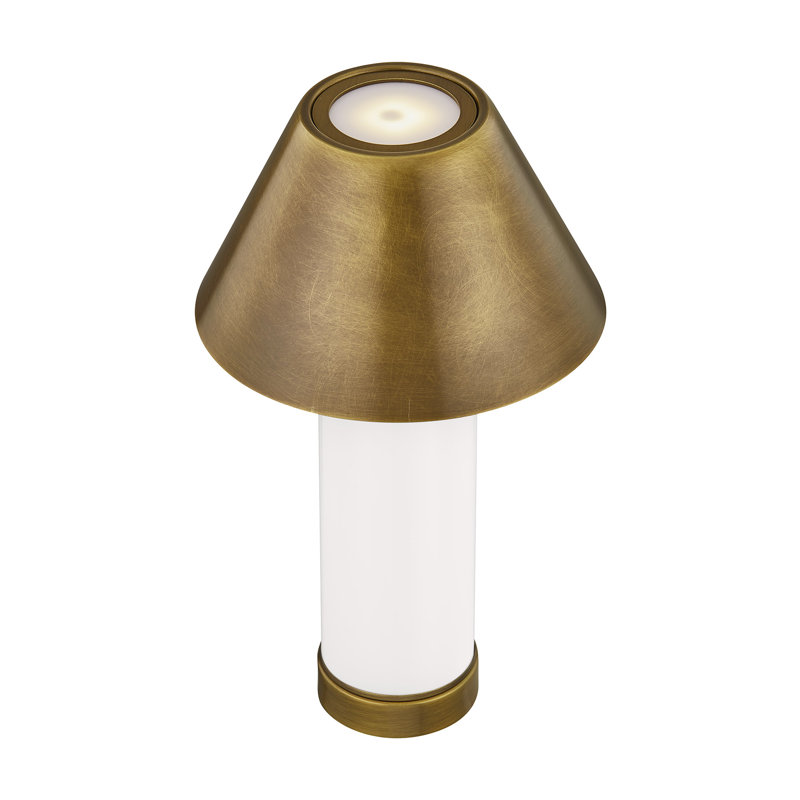 Lampe de table rechargeable à DEL 1 lumière Molly, Blanc