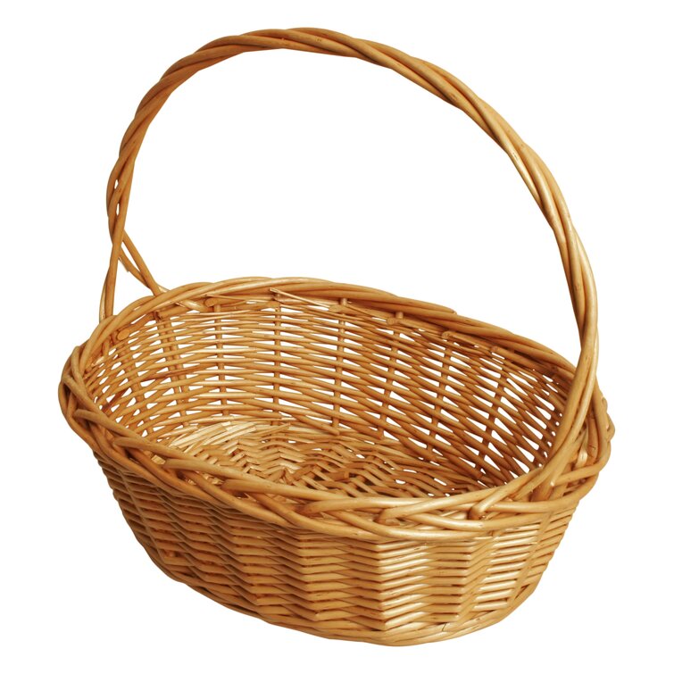 Wicker Basket Gift Baskets Empty Oval Willow Woven Picnic Basket - Jxlgv