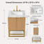 Meuble-lavabo simple 24 po avec surface solide-1394441908