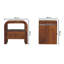 45cm W Solid Wood Bedside Table
