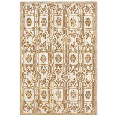 Flatweave Wool Geometric Area Rug