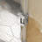 29" W x 72" H Hinged Frameless Shower Door with Heat Soaking Process, Treated with Protective Coating-55712381