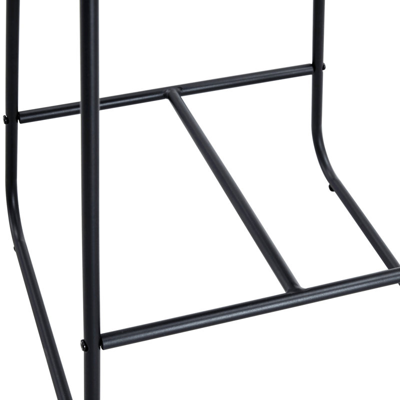 Ensemble de 2 chaises de bar, tabourets de bar pour la salle à manger, Noir
