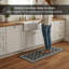 Ensemble de tapis de cuisine et de couloir diamant gris 20 x 32 et 20 x 48-121861143