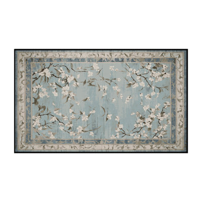 Tapis gris lavable à la machine