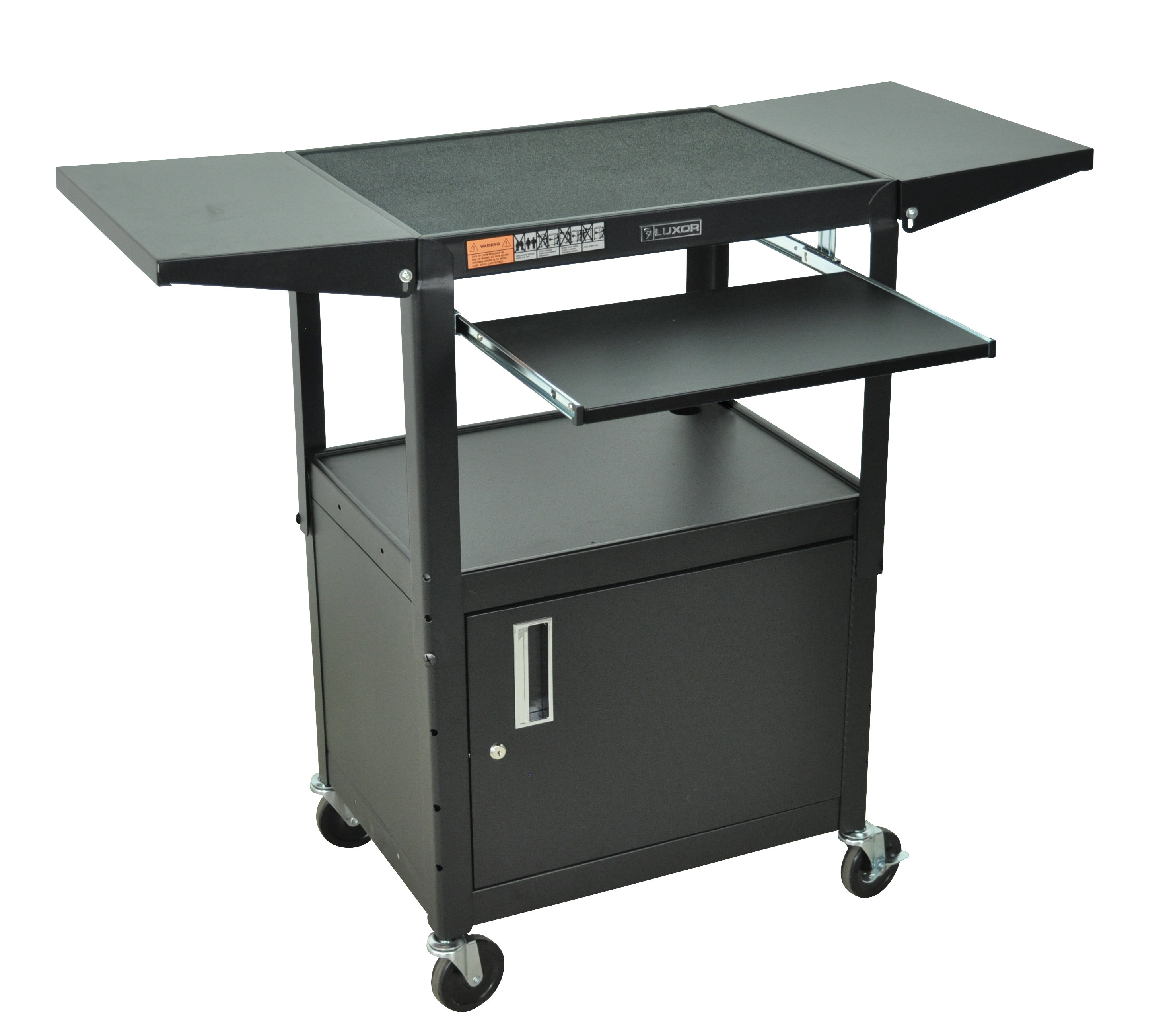 Luxor SteelCart Compact Computer Workstation AV Cart & Reviews Wayfair