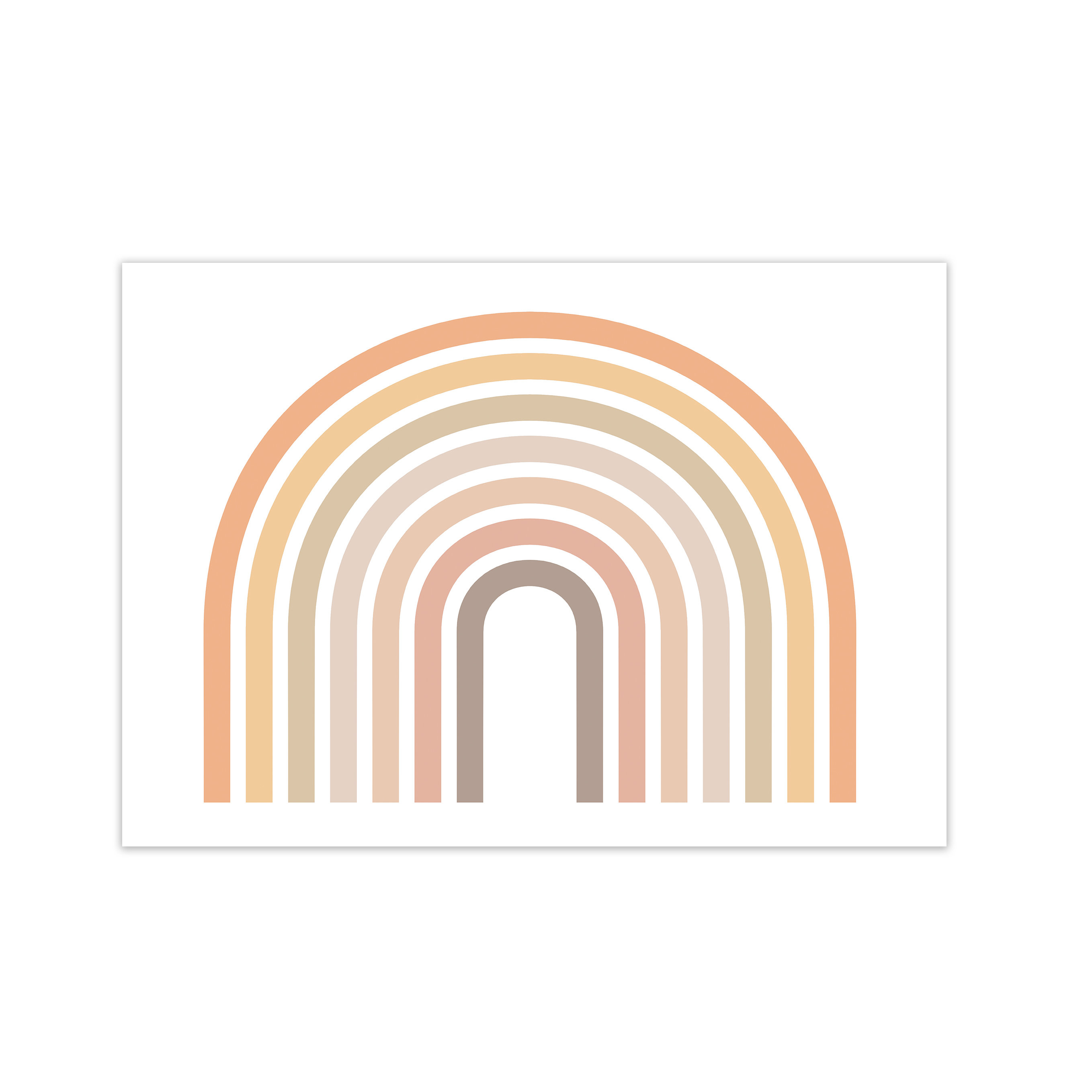 Norden Home Muted Rainbow Horizontal Original - Graphic Art Print on ...