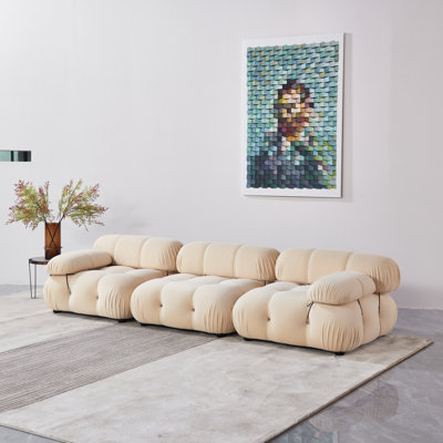 Leeven Upholstered 76'' Loveseat