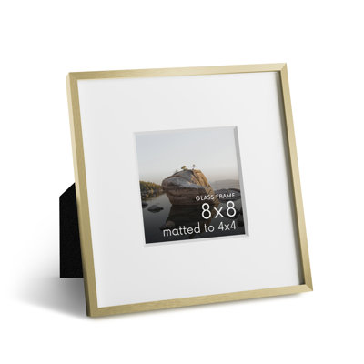 Cadre photo en métal avec verre