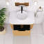 Meuble-lavabo mural simple 30 po avec comptoir en marbre artificiel et vasque en céramique-1576288900