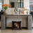 Wood Console Table, Farmhouse Sofa Table Entryway Table-545634299