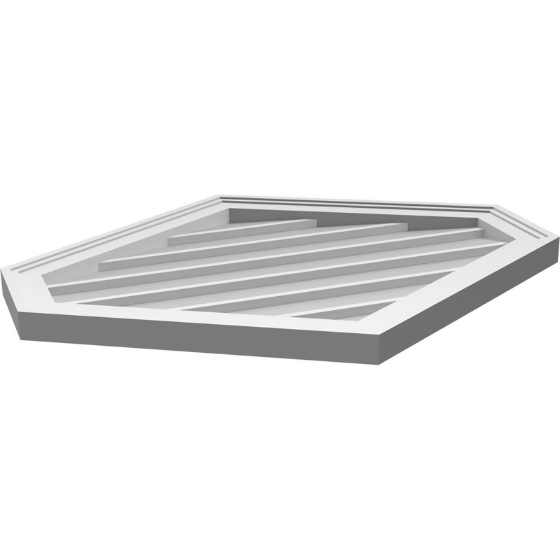 Ventilé vertical à pignon vertical 7/12 po, H 24 po x l 30 po x P 1,5 po