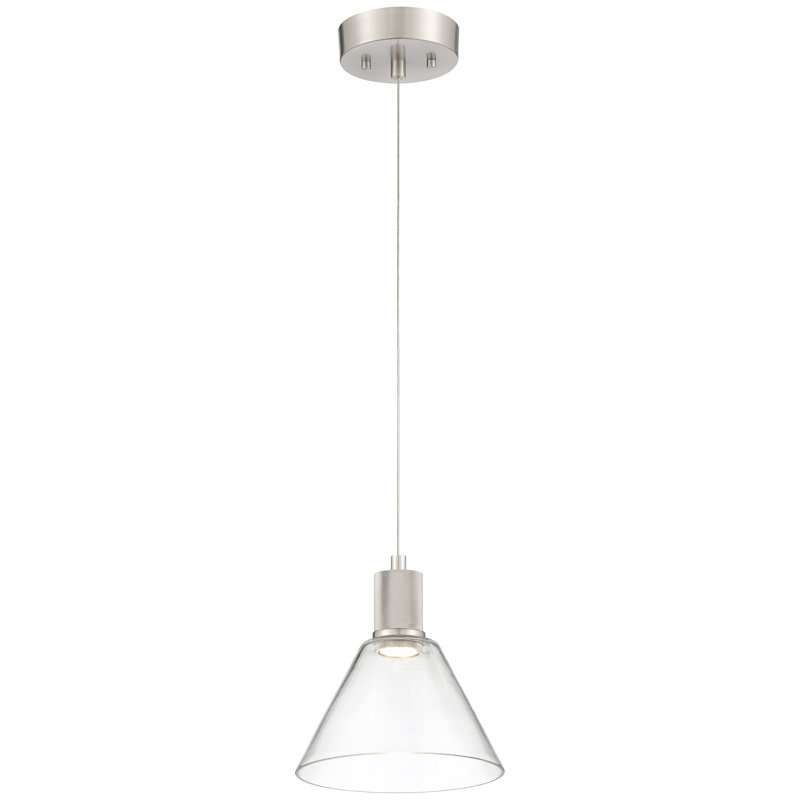 Tonika 1 - Light LED Single Pendant, Brushed Steel
