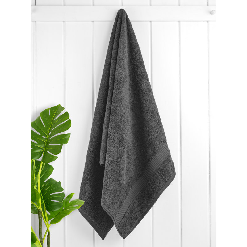100% Cotton Turkish  4 Piece Bath Towel Set, Soft and Absorbent Bathroom Towels, Gray