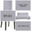 Ensemble de 2 chaises d'appoint Merel en lin gris et chêne gris