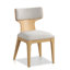Chaise d'appoint à dossier courbé en bois Philip-272950302