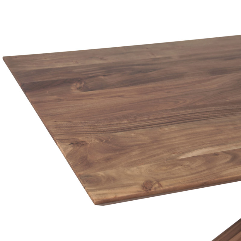 Table de salle à manger 78 "en acacia vieilli Stockholm