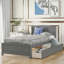 Lit plateforme simple avec deux tiroirs-618382726