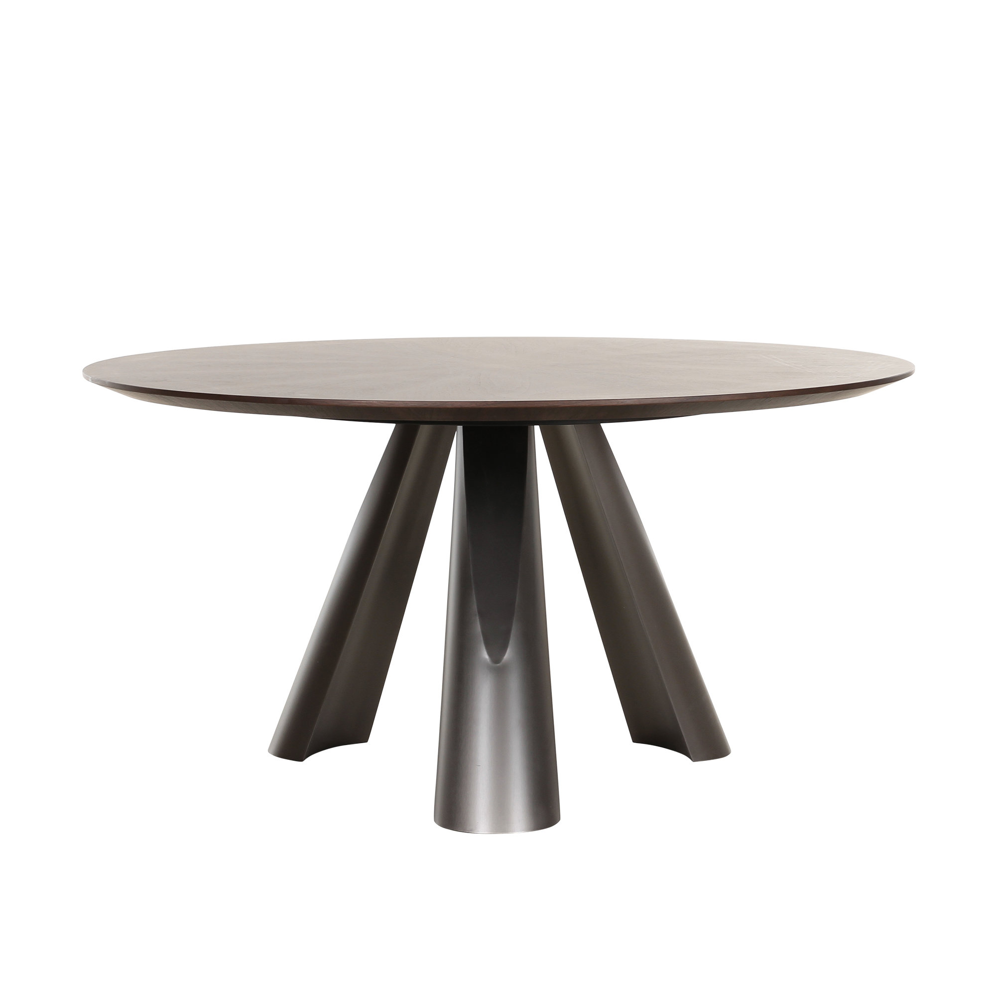 Pasargad Novara Dark Brown Round Dining Table | Wayfair
