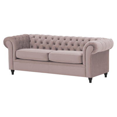 Burks 3 Seater Velvet Sofa