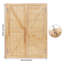 Porte de séparation en bois 35,43 x 47,24 po, portes de séparation à fermeture automatique, porte de séparation avec charnières-117186313