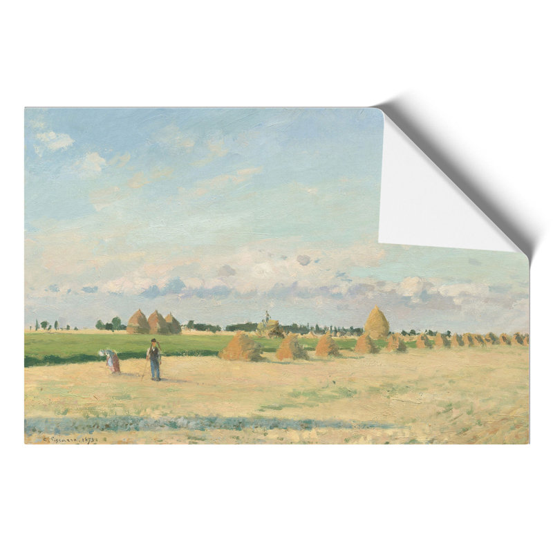 Landscape in France by Camille Pissarro - Frameless Print, 42cm H x 59cm W x 0.1cm D