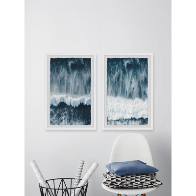 " Raging Waves " 2 - Pieces
