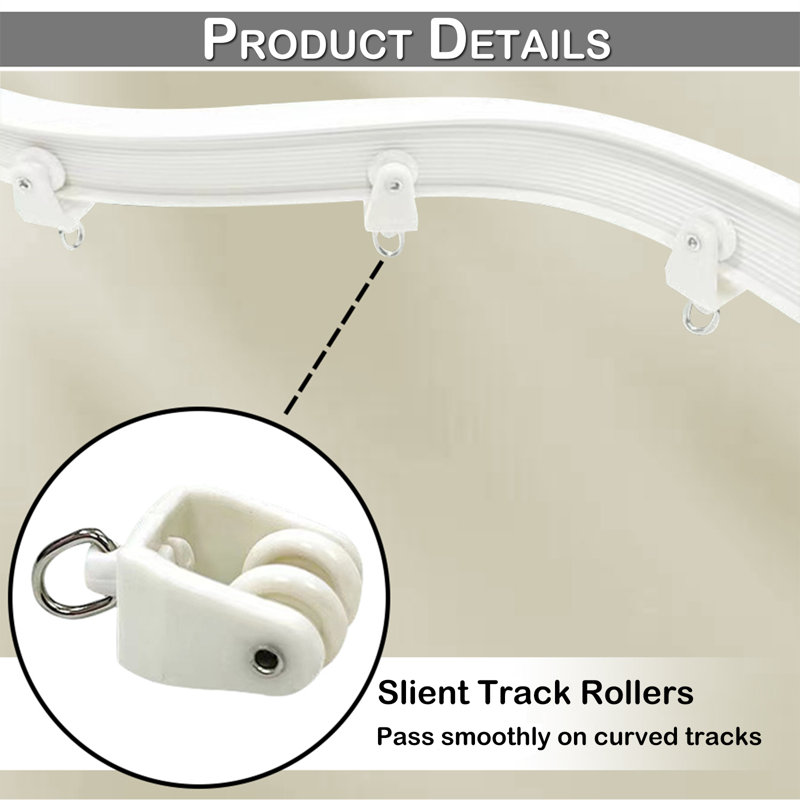 Rideaux occultant pour rideaux très larges occultant et séparateur de pièce 1 séparateur de cloison beige, Beige