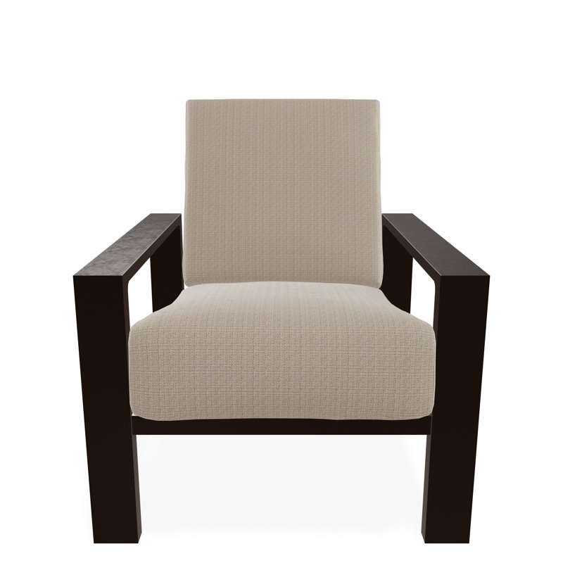Chaise avec accoudoirs à coussin profond Larssen, Kona, Sable Bliss
