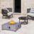 Chiquila Solid Surface Propane Smokeless Fire Pit