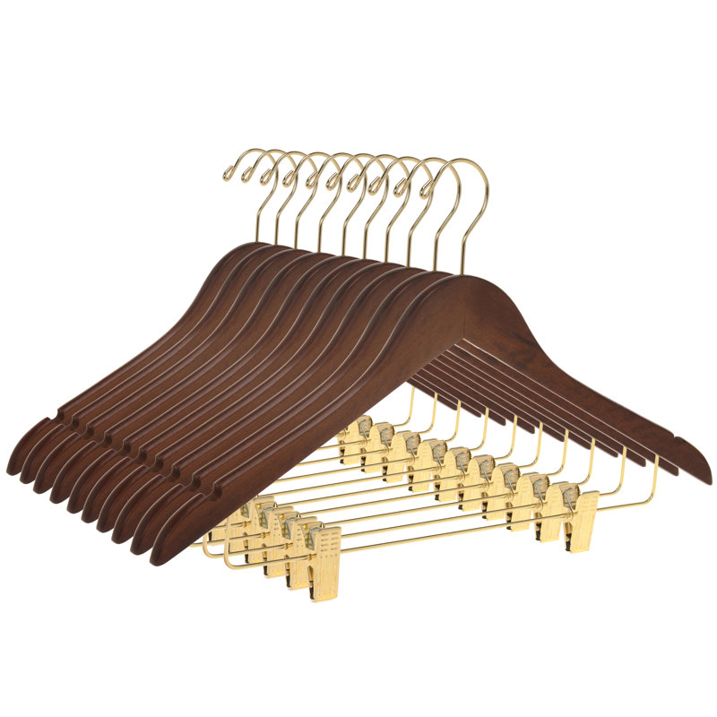 Wood Hangers With Clips