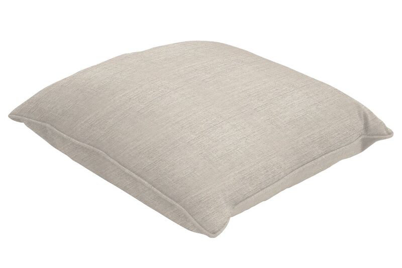 Sunbrella Lumbar Pillow, 18" H x 12" W, Cast Silver Sunbrella® Plainweave